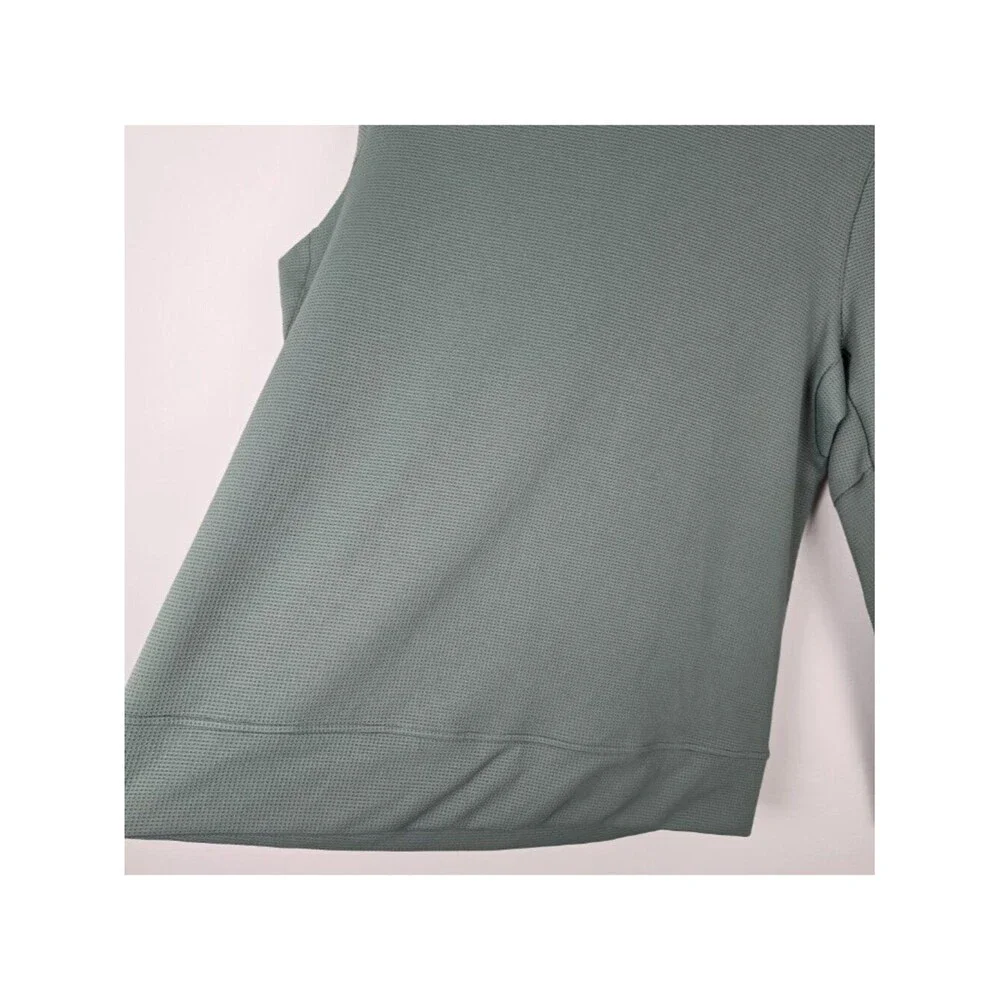 Lululemon Shift Stitch Hoodie Waffle Knit Pullover Green Size L